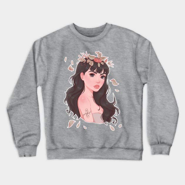 Flower princess Crewneck Sweatshirt by fabiobottega